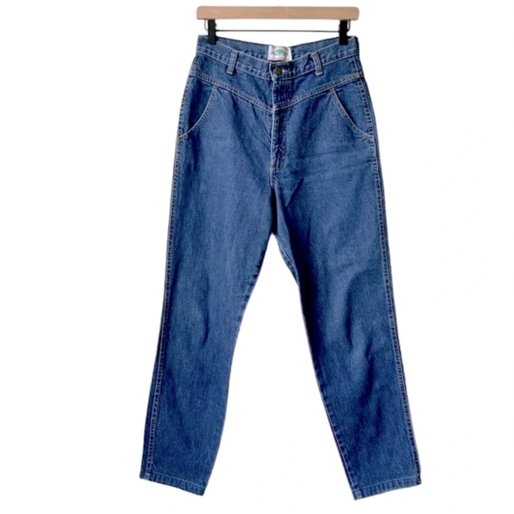 Vintage PALMETTO’S High Waisted Mom Jeans V-Panel 80’s 90’s Y2K Blue Size 9